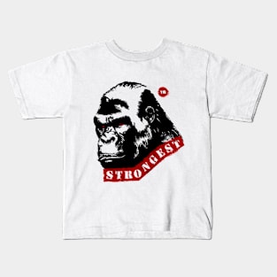 The Strongest Gorilla Kids T-Shirt